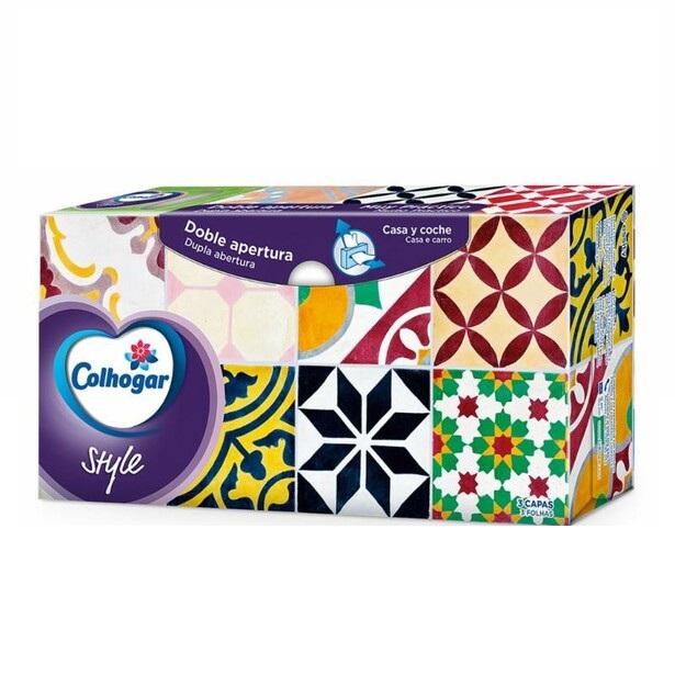 PAÑUELO FACIAL COLHOGAR 3 C (Estuche 66 uds)                                                                                                                                                                                                              